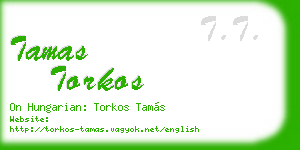 tamas torkos business card